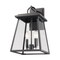 Z-Lite Broughton Outdoor Wall, 2-Light, 10.25 In.W x 11.25 In.L x 17.5 In.H, Black/Clear Beveled 521M-BK - alternate 3